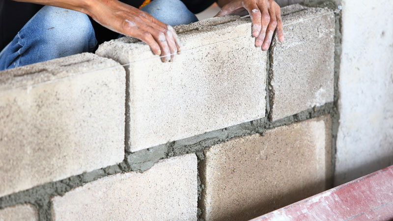 Brick-wall-construction
