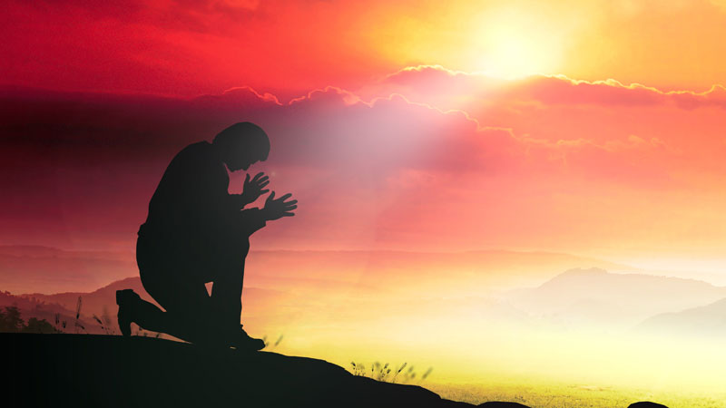 Silhouette-humble-prayer-kneeling